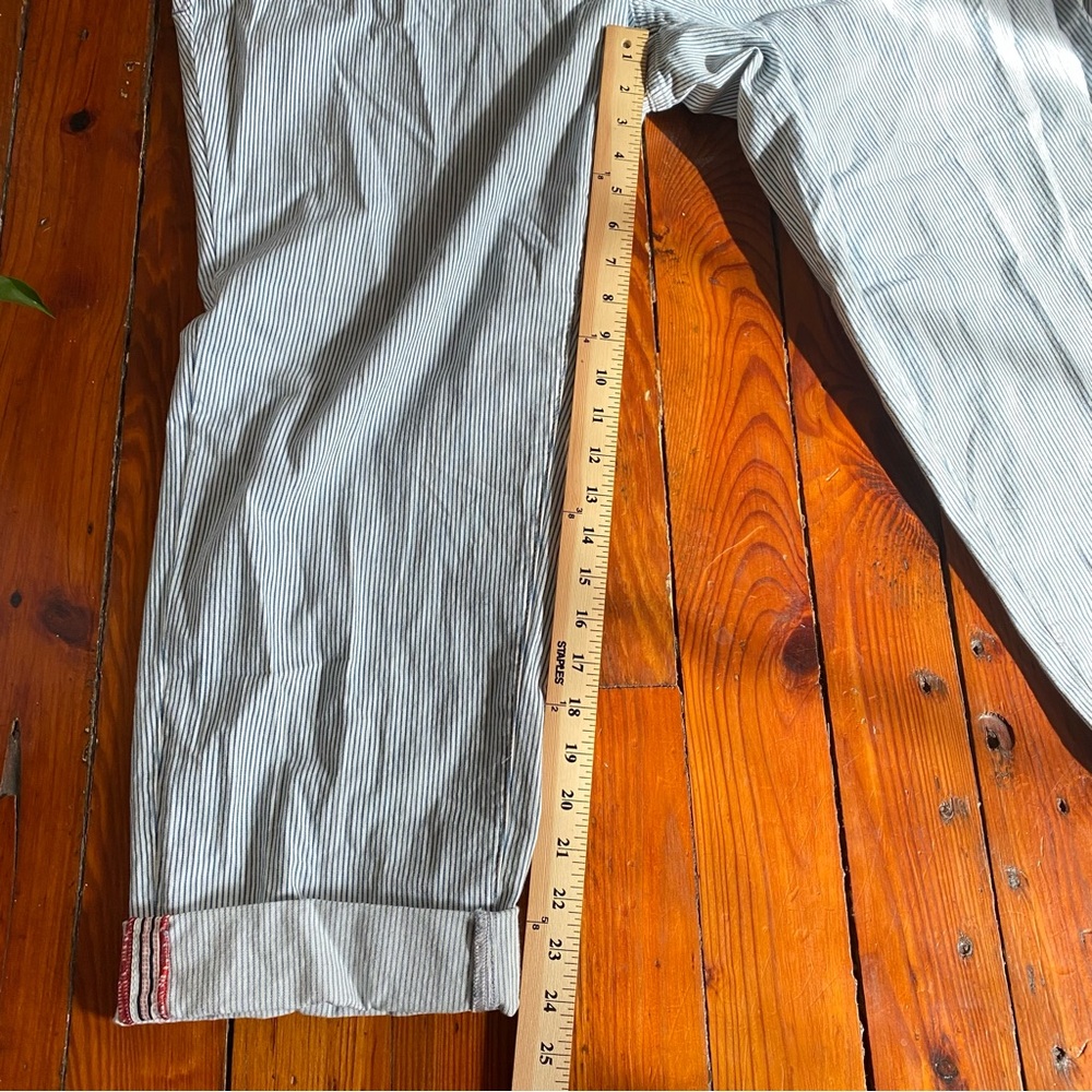 Jag Counter Girlfriend Jeans in Railroad Pinstripe Bleach-Wash Size 22W NWT - Picture 12 of 16